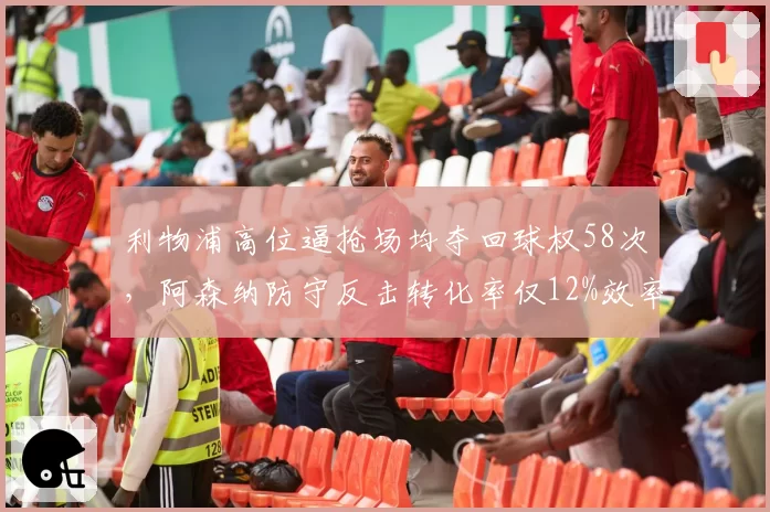 利物浦高位逼抢场均夺回球权58次，阿森纳防守反击转化率仅12%效率堪忧